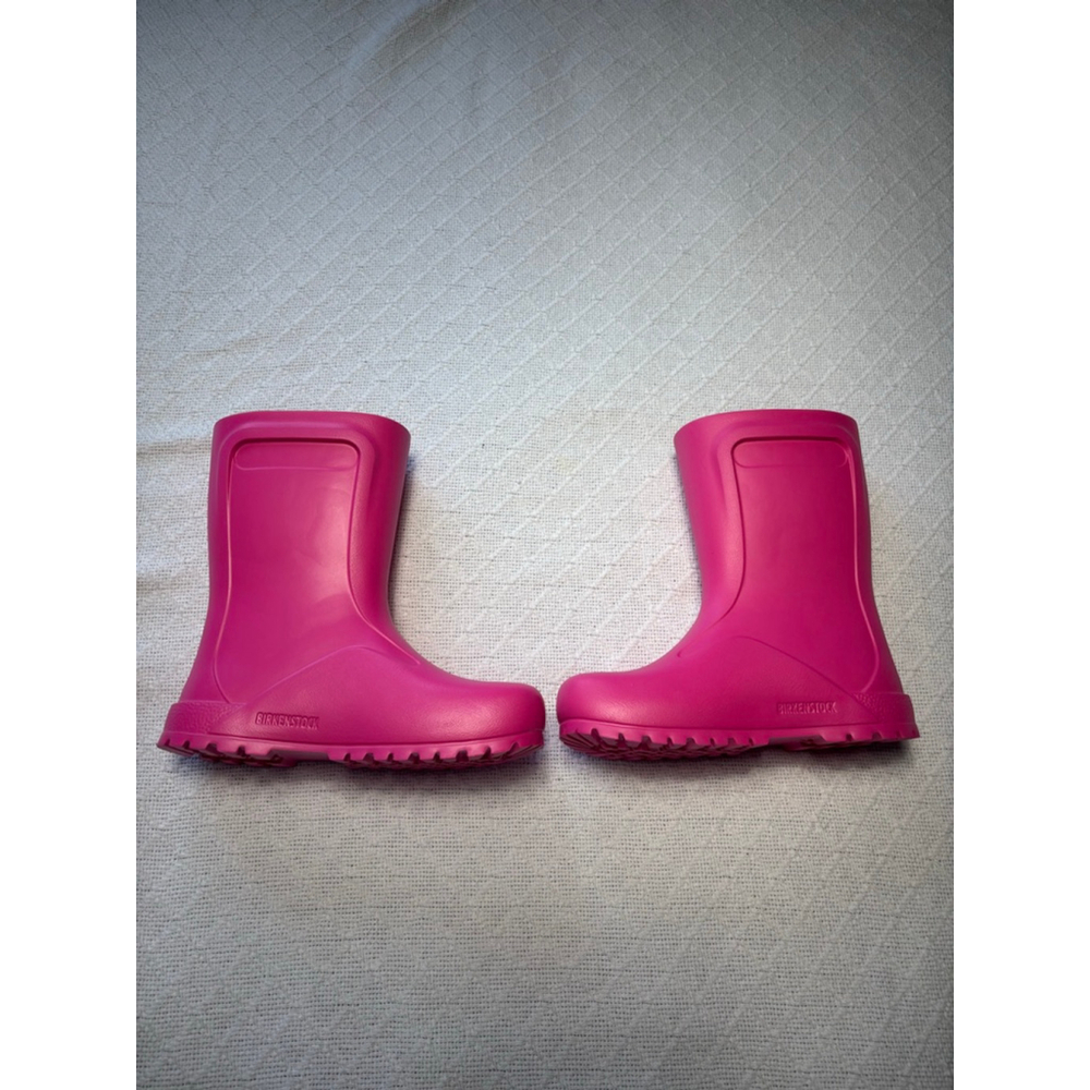 NWOB Birkenstock "Derry" Rain Boots Kids Size 2 in Neon Pink - Picture 3 of 14